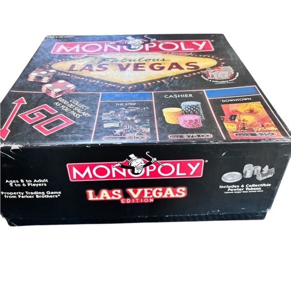 Monopoly Fabulous Las Vegas Property Property Trading Game Parker Bros Complete - Picture 5 of 6